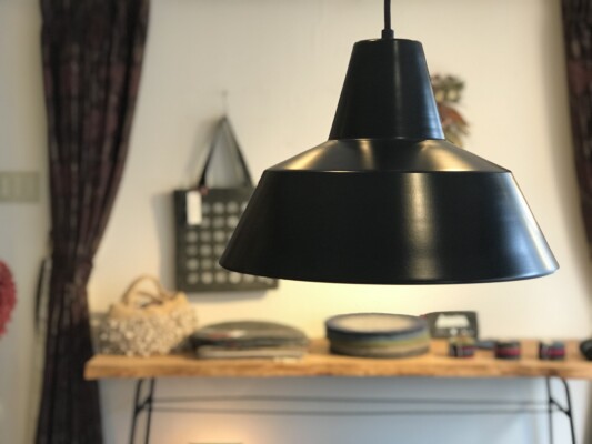 the workshop lamp black Medium(280×H190) The work shop lamp - 暮らしの道具 吉山